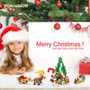 Forauzon 2024 Advent Calendar Christmas Building Set,Christmas Building Set,Each Compartment has A Different Christmas Surprise Toy, The for Kids(Style-A)