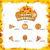 25pcs Pizza Birthday Party Supplies, Pizza Night Cupcake Food Picks Decorations, Pizza Theme Happy Birthday Cupcake Toppers Baby Shower Kids Decoration (Pizza)