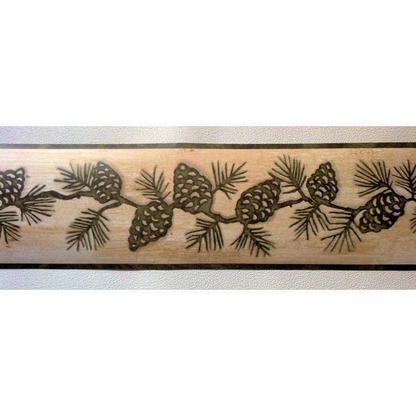 Pine Cones Wallpaper Border - Lodge, Hunting - TC48091B