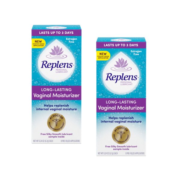 Replens Long-Lasting Vaginal Restores Vaginal Moisture Moisturizer (Pack of 2)