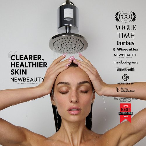 Filterbaby Pro Series Shower Filter,Doctor Developed,Metal Titanium Aluminum,Lab Tested to Reduce up to 99% Chlorine/Chloramine/Lead/Certain Hard/Heavy Metals,Great Water Pressure,Long Lasting,Chrome