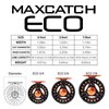 M MAXIMUMCATCH Maxcatch ECO Pre-Loaded Fly Fishing Reel Aluminum Body with Fly Line, Backing, Leader(3/4wt 5/6wt 7/8wt) (Black ECO Reel with Line, 5/6 wt)