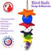 1355 Kick Ball Sneaker Bonka Bird Toys Colorful Plastic Wood Parrot Parrotlet Quaker Budgie Cockatie