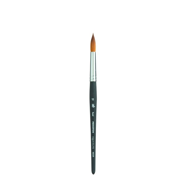 Princeton Aqua Elite, Series 4850, Synthetic Kolinsky Watercolor Paint Brush,Round, 12