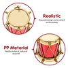 5Pcs Miniature Drum Mini Drum Set Dollhouse Mini Percussion Musical Instrument Model 3D Model Collectible for Home Decor Toy