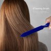 3 Pieces Teasing Brush Set Bristle Hair Brush 3 Row Teasing Brush Dual Edge Brush Sturdy Styling Comb Parting Comb for Brushing, Combing, Slicking Hair for Stylist Women (Blue)