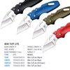 Cold Steel Mini Tuff Lite 2" 4034SS Sheepsfoot Razor-Sharp Blade 3" Griv-Ex Red Handle Everyday Carry Pocket Folding Knife