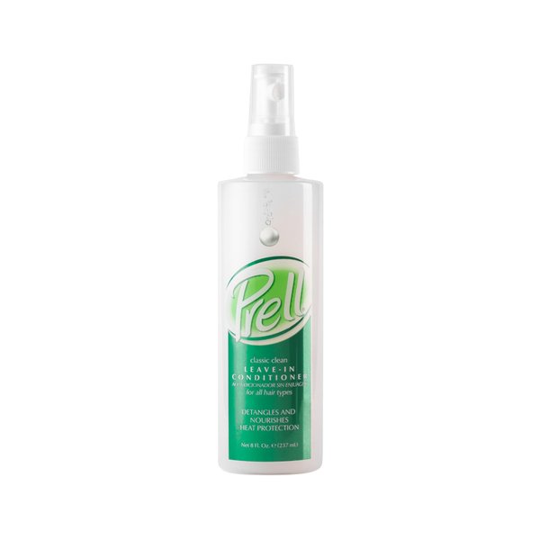 Prell Classic Clean Leave-in Conditioner, Detangles and Nourishes Heat Protection 8 fl. oz for All hair Types.
