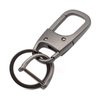 MECHCOS Metal Keychain Car Fob Key Chain Holder Clip with Detachable Valet Key Ring & Anti-lost D-ring for Men and Women - Gunmetal