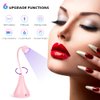 XSMNER UV LED Nail Lamp, Portable Mini Nail Dryer, 360° Rotatable Hands Free Quick Gel Nail Light, Nail Polish Curing Lamp Flash Cure Light for Nails Great for DIY Home & Salon Manicure (Pink)