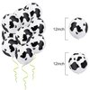 80 Pieces Cow Print Latex Balloons 12 Inch Latex Balloons Funny Balloons in Black and White for Kids Birthday Party Animal Theme Western Cowboy Theme Party Supplies