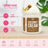 Mojo Spa Coconut Cream Face & Body Scrub | Coconut, Vanilla Scent | Moisturizing Sugar Based Exfoliator | 10 oz