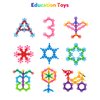 Vanmor 300 PCS Stem Building Blocks Preschool Educational Toys for Kids 5-7, Discs Sets Interlocking Snowflake Solid Plastic STEAM Activities Fun Gifts Ingenuity Playset for Children