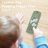 Socub Silicone Baby Teething Toy for Babies 3-12 Months, 2 Pcs Mobile Phone Shape Teether Toys for Infants Boys Girls, BPA Free Pain Relief Chew Toy (Sage/Ether)