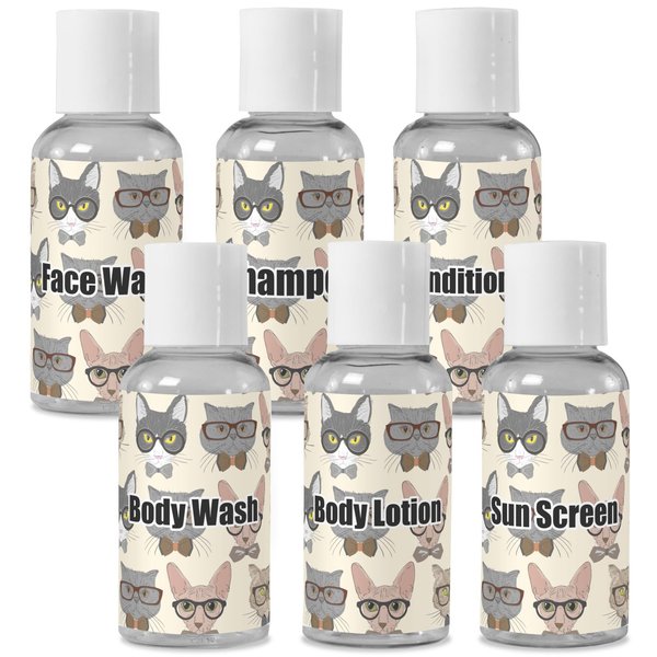 YouCustomizeIt Personalized Hipster Cats Travel Bottles