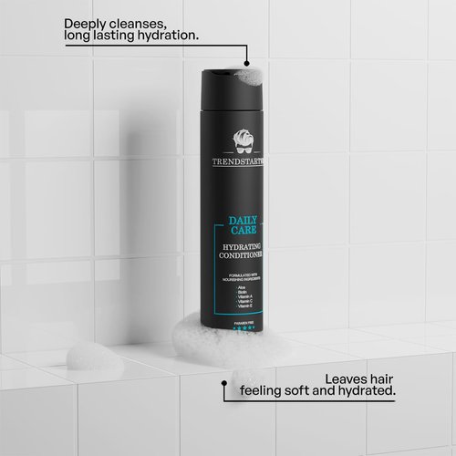 TRENDSTARTER - DAILY CARE - HYDRATING CONDITIONER (10.14 Fl.Oz) - Made with Aloe, Vitamin A, Vitamin C, and Vitamin E for Healthy Hair and Healthy Scalp - Launched 2023