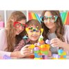 Hxezoc 12 Pcs DIY Building Bricks Glasses Building Blocks Games for Kids Creative Building Block Birthday Party Favors, Carnival Party Games Supplies