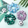 Syhood 16 Pieces Soccer Hair Scrunchies Soccer Hair Ties Elastic Soccer Hair Bands Ponytail Holders Sport Hair Accessories for Girls Women Graduation Christmas Party Favors Players Coaches Teams