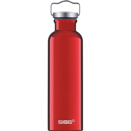 Sigg - Cooper Aluminum Water Bottle - Original Red - With Screw Cap - Leakproof - Lightweight - BPA Free - 25 Oz