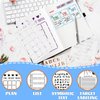 CH HAICHENG 30 PCS Journal Stencils, Planner Stencils for Bullet Dot Journal Notebook Diary Scrapbook Drawing Template Stencils for Journaling 4x7 Inch