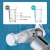 Universal 1080°Swivel Faucet Extender with Filter, Sink Water Faucet Aerator Extension in Brass, Swivel Robotic Arm Bathroom Faucet Extender, Kitchen Rotating Extension with 2 Mode Splash