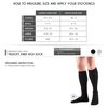 Truform Medical Compression Socks for Men and Women, 8-15 mmHg Knee High Over Calf Length, White, X-Small
