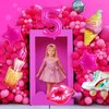 7 Pcs Pink Birthday Balloons for Girls,Princess Birthday Party Supplies,Girl Birthday Balloons Decorations,Hot Pink Balloons Set for Princess Doll Theme Party Birthday Party Baby Shower Supplies (5th)
