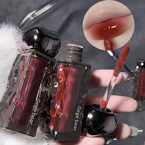 LuckNest 6 Colors Cute Lipstick Makeup Set, Plumping Lip Gloss,High Shine, Moisturizing Lip Oil Lip Tint Gloss, Long Lasting, Waterproof Christmas Makeup Gift kit