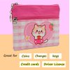 AACKS Cat Coin Purse Kids Coin Pouch for Little Girls Cartoon Keychain Wallet Coin Bag Kawaii Credit Card Holder Feminine Product Organizer