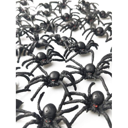 Muzboo Realistic Plastic Spider Toys Halloween Prank Props Small Size Funny Halloween Decorations 30pcs