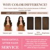 GOO GOO Clip in Hair Extensions Real Human Hair, 16inch 130g 7Pcs, 4A Chocolate Brown, Remy Human Hair Extensions Clip ins for Women, Natural Human Hair