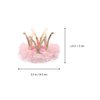 Mobestech Hair Clip, Deep Pink Rhinestone Crown Hair Clip for Girls Princess Crown Hair Pin Crystal Tiara Bobby Pins, 1 Count