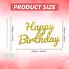 BEISHIDA Happy Birthday Cake Topper, Gold Glitter Birthday Cake Decoration Birthday Decorations for Men Women Birthday Party Decorations for Party Supplies