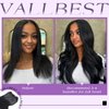 Vallbest 3 Bundles Body Wave Bundles Human Hair 16 18 20 Inches 16A 100% Unprocessed Virgin Weave Bundles Human Hair Extensions Quick Weave Natural Black Color For Black Women
