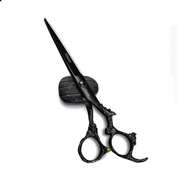 6.0 inch Hair Cutting Scissors Professional Black Dragon Handle 440C Salon Hair Cutting Shears - Hairdressing Cutting Shears- Perfect for Barber and Home Use 1PC