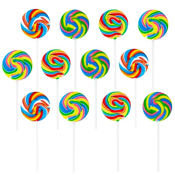 Swirl Pops - Lollipop Suckers, 0.01oz (1-Pack of 12)