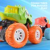 lalalark 3 Pack Monster Truck Toy, Dinosaur Toys for 3 4 5 Year Old Boys, Friction Power 360° Rotating Push and Go Cars, Bumping Up and Down Action, Christmas Birthday Gifts for Kids 3-5