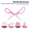 Kids Scissors, 6" Safety Scissors for Kids, Small School Student Blunt Tip Kids Craft Scissors, Age 3-5, 4-8, Sharp Stainless Steel Blades Comfort Grip for Classroom Toddler and Children Cutting Paper