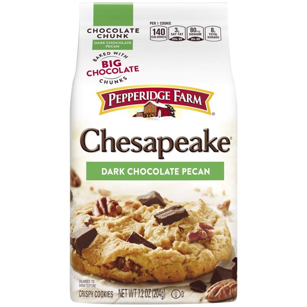 Pepperidge Farm Chocolate Chunk Crispy Cookies, Chesapeake Dark Chocolate Pecan, 7.2-ounce (pack of 4)