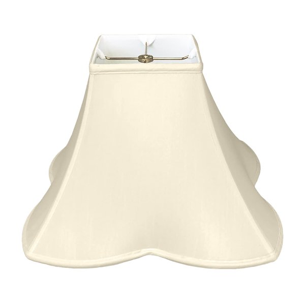 Royal Designs Sharp Corner Fancy Square Basic Lamp Shade, Beige, 5.5 x 12 x 10