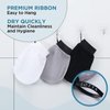 LOTTA Exfoliating Glove 3 Pcs Exfoliator Mitt Body Scrub 120D 150D 250D Shower Body Scrub Mitts Deep Skin for Cleanse Dead or Dry Skin 100% Viscose Fiber Suitable for Men and Women Black Gray White