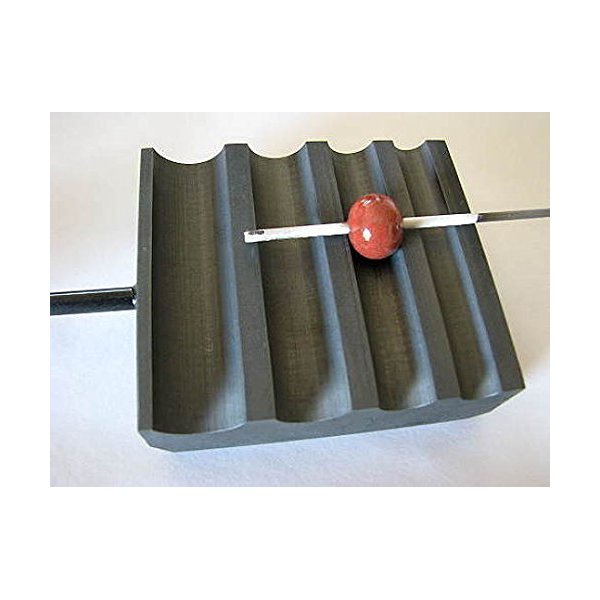 Devardi Glass Lampwork, Beadmaking 4 Slot Round Graphite Shaper