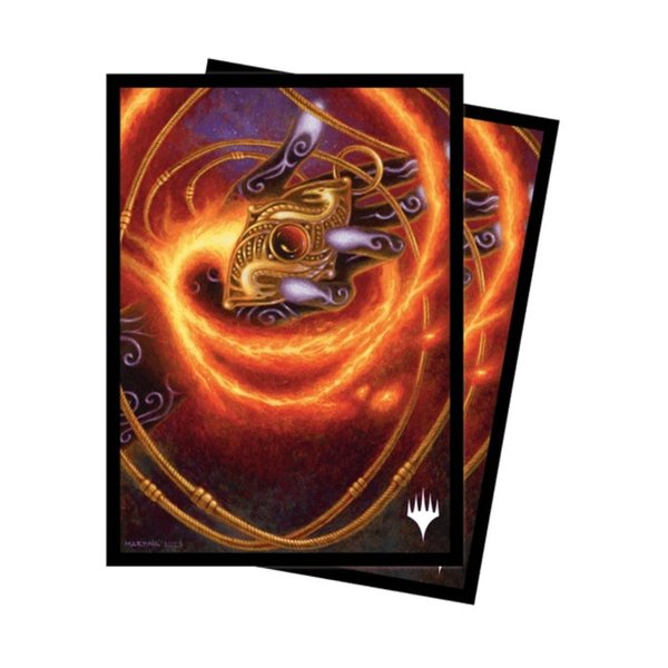 Ultra PRO - Modern Horizons 3 Ruby Medallion 100ct Deck Protector Sleeves for Magic: The Gathering, Protective Premium Collectible Trading Card Sleeve Game Accessory