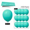 PartyWoo Teal Balloons, 100 pcs 10 Inch Teal Blue Balloons, Turquoise Balloons for Balloon Garland or Balloon Arch as Birthday Party Decorations, Wedding Decorations, Baby Shower Decorations, Teal-Y69