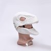 MANMAOHE Dinosaur Mask Halloween Mask Soft Latex Dino Mask Moving Jaw Movable Dinosaur Head Mask Tyrannosaurus Rex Mask Halloween Party Cosplay Costume Mask(White)