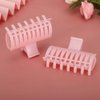 15Pcs/Set Compact Hot Rollers, Curler Clip Hair Roller Fixing Clamp Holding Section Claw Hairdressing Tool Self Grip Hair Rollers Set Rollers Hair Curlers for Girls Women(pink)