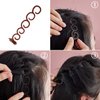 14 Pieces Hair Braiding Tool Hair Styling Accessories Kit Ponytail Twist Styling DIY Tool French Hair Fishbone Braid Tool with Mini Rubber Bands for Girls Women DIY Hairstyle Favors