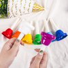 AMOR PRESENT Hand Bells for Kids, 8 Notes Diatonic Colorful Handbells Set Musical Bells with Songbook for Kids Toddlers Holiday Birthday Gift Preschool Teaching