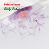 VNE 500 Fans Colorful Lash Extensions | Premade Volume Lash Extensions | Premade Mega Volume Fans | Colored Lash Extension | Russian Volume Eyelash Extensions |6D, purple, D Curl, 14 mm