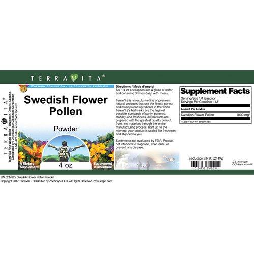 Swedish Flower Pollen Powder (4 oz, ZIN: 521492)